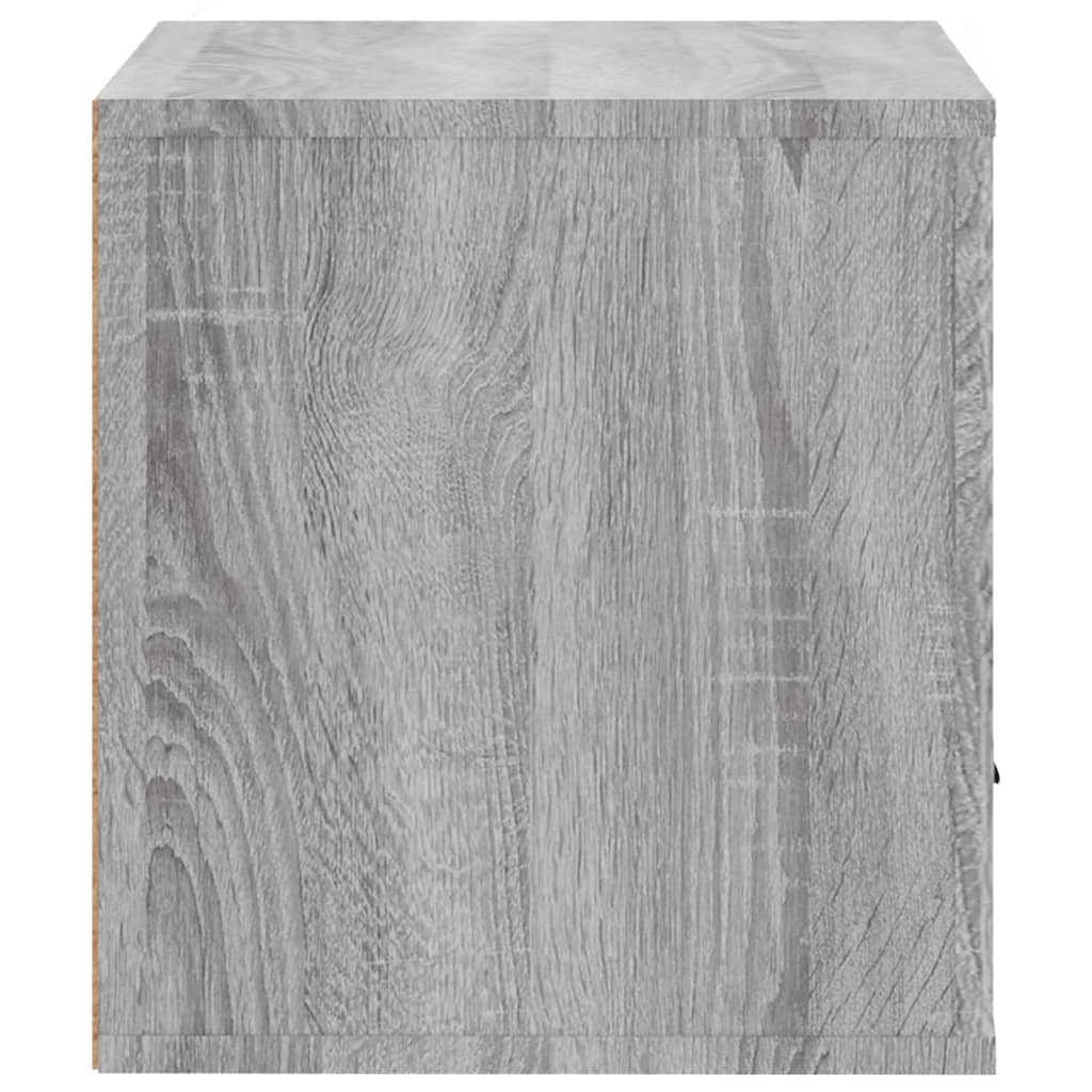 Wand-Schuhschrank Grau Sonoma 70x35x38 cm Massivholz Kiefer