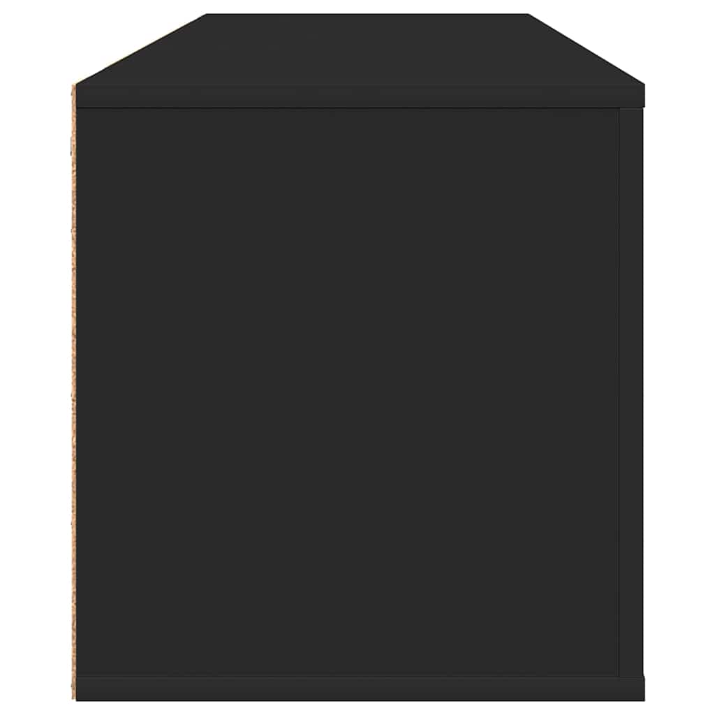 Wand-Schuhschrank Schwarz 100x35x38 cm Holzwerkstoff