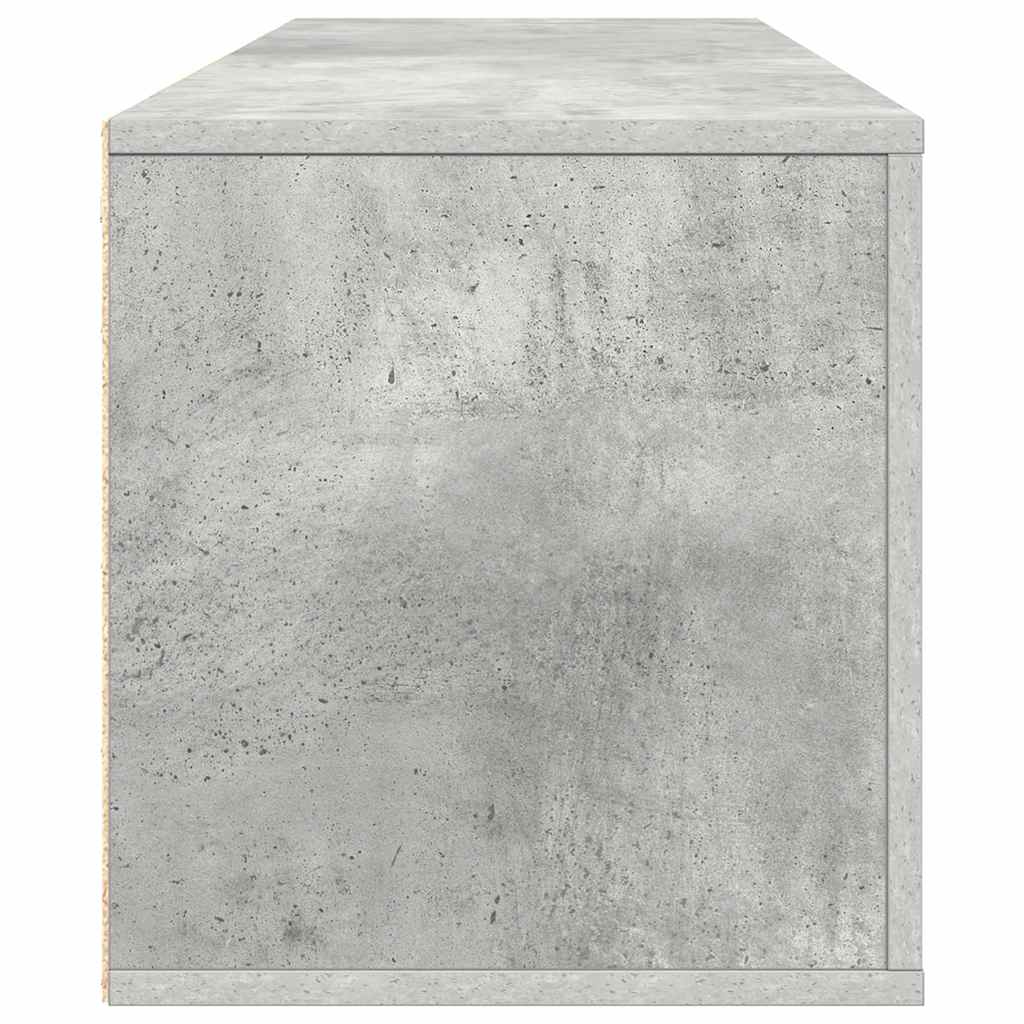 Wand-Schuhschrank Betongrau 100x35x38 cm Holzwerkstoff