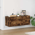 Wand-Schuhschrank Räuchereiche 100x35x38 cm Holzwerkstoff