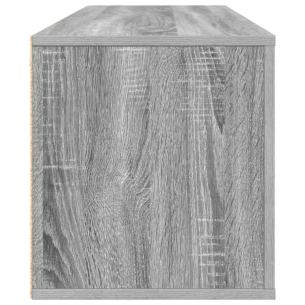 Wand-Schuhschrank Grau Sonoma 100x35x38 cm Holzwerkstoff