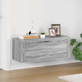 Wand-Schuhschrank Grau Sonoma 100x35x38 cm Holzwerkstoff