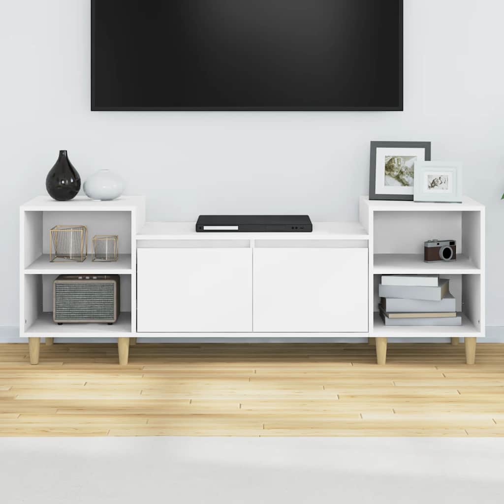 TV-Schrank Weiß 160x35x55 cm Holzwerkstoff