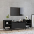 TV-Schrank Schwarz 160x35x55 cm Holzwerkstoff