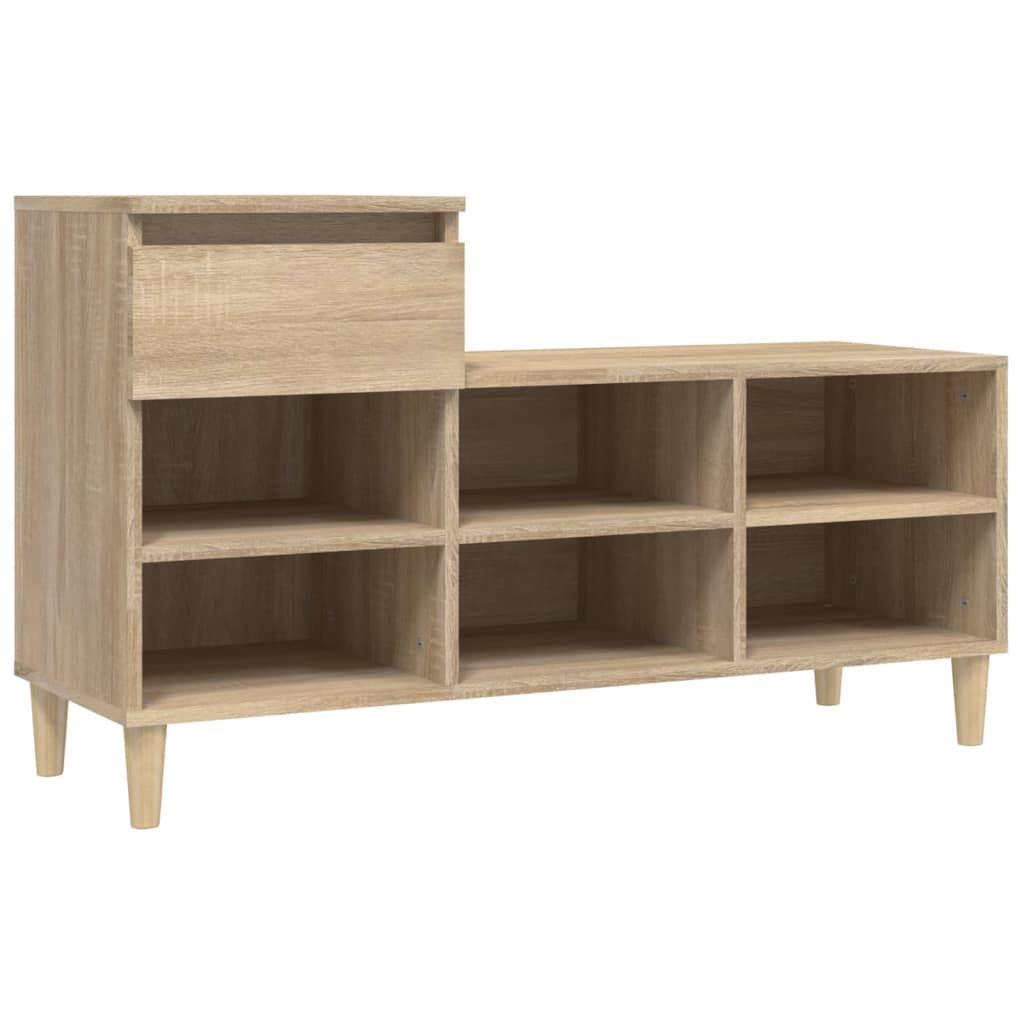 Schuhregal Sonoma-Eiche 102x36x60 cm Holzwerkstoff