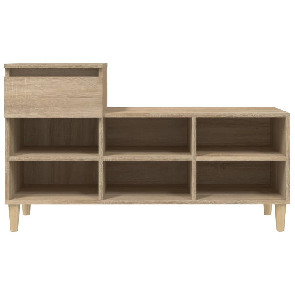 Schuhregal Sonoma-Eiche 102x36x60 cm Holzwerkstoff