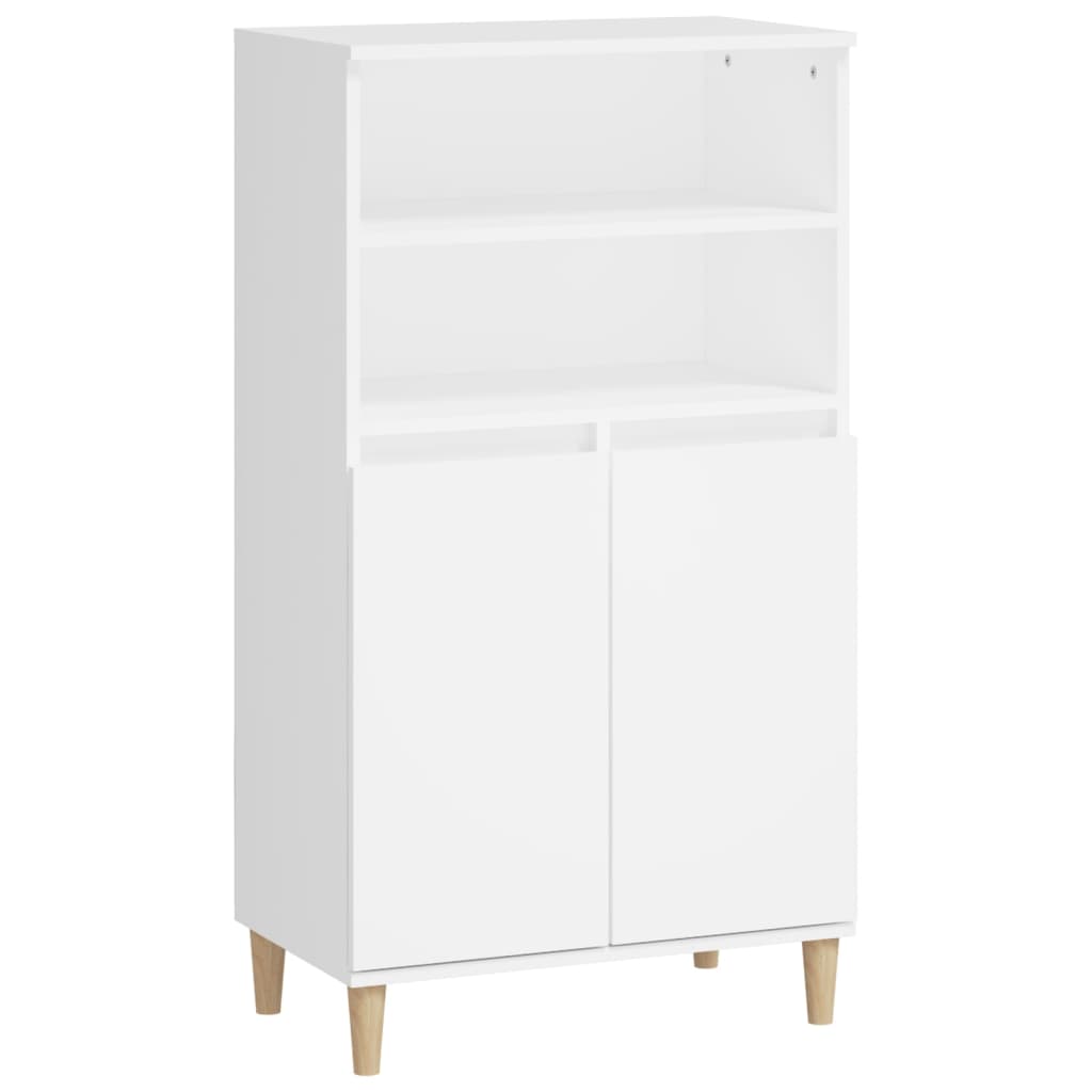 Highboard Weiß 60x36x110 cm Holzwerkstoff