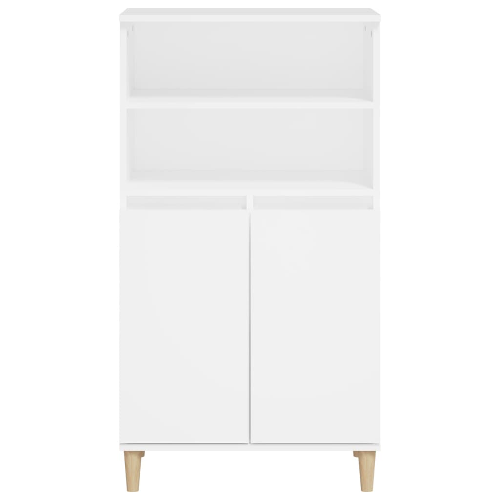 Highboard Weiß 60x36x110 cm Holzwerkstoff
