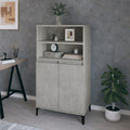 Highboard Betongrau 60x36x110 cm Holzwerkstoff
