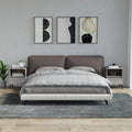 Nachttische 2 Stk. Grau Sonoma 40x35x50 cm