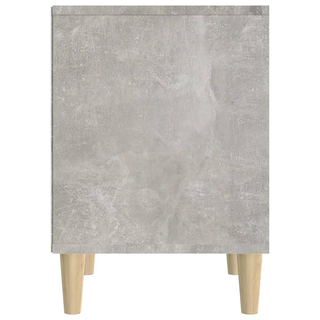 Nachttische 2 Stk. Betongrau 40x35x50 cm