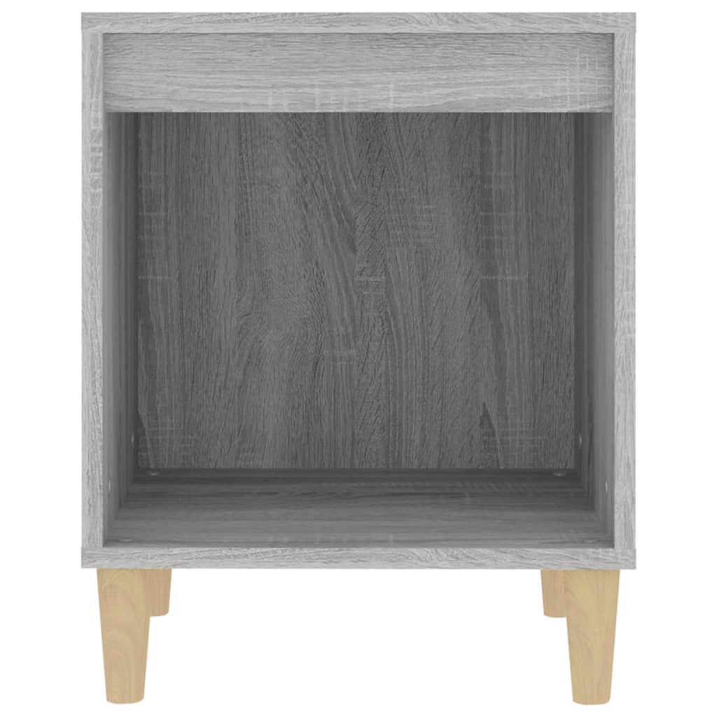 Nachttische 2 Stk. Grau Sonoma 40x35x50 cm