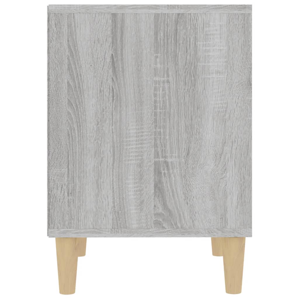 Nachttische 2 Stk. Grau Sonoma 40x35x50 cm