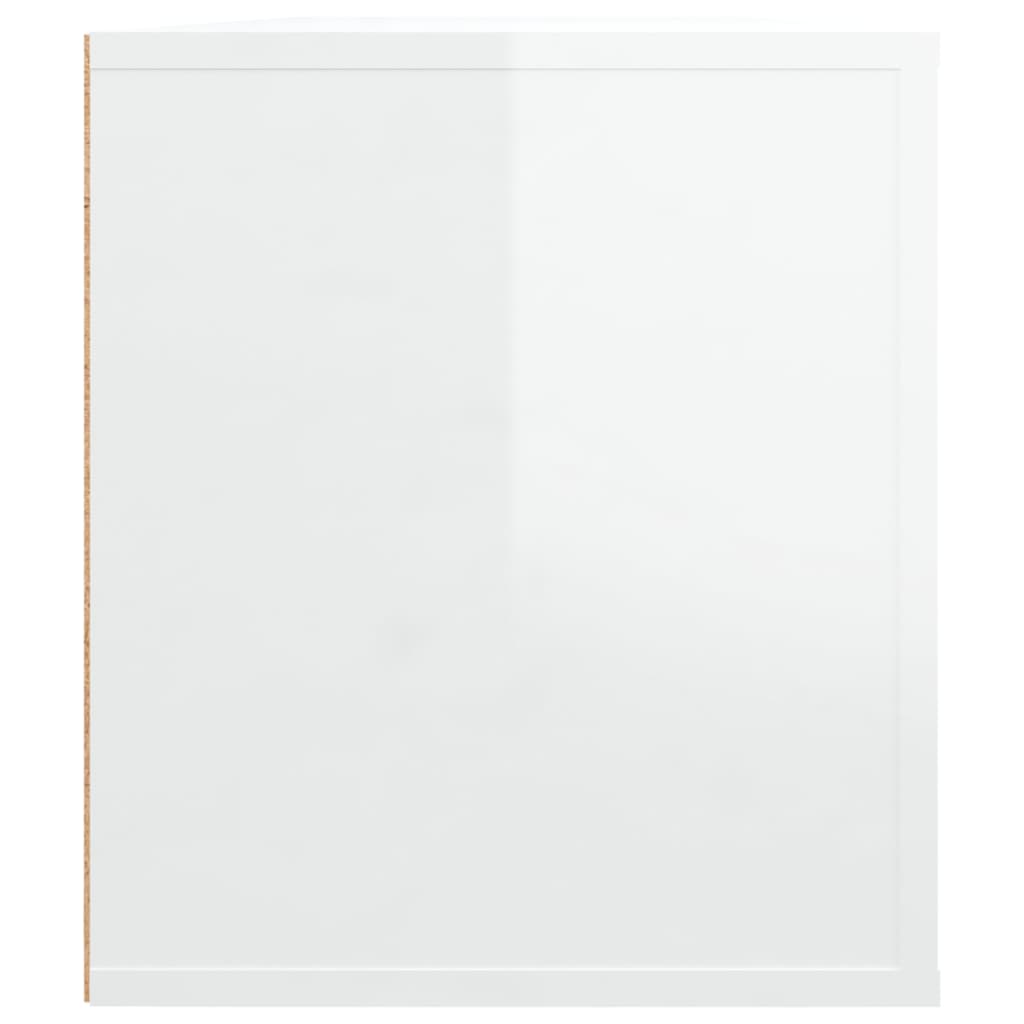 TV-Schrank Hochglanz-Weiß 100x35x40 cm Holzwerkstoff