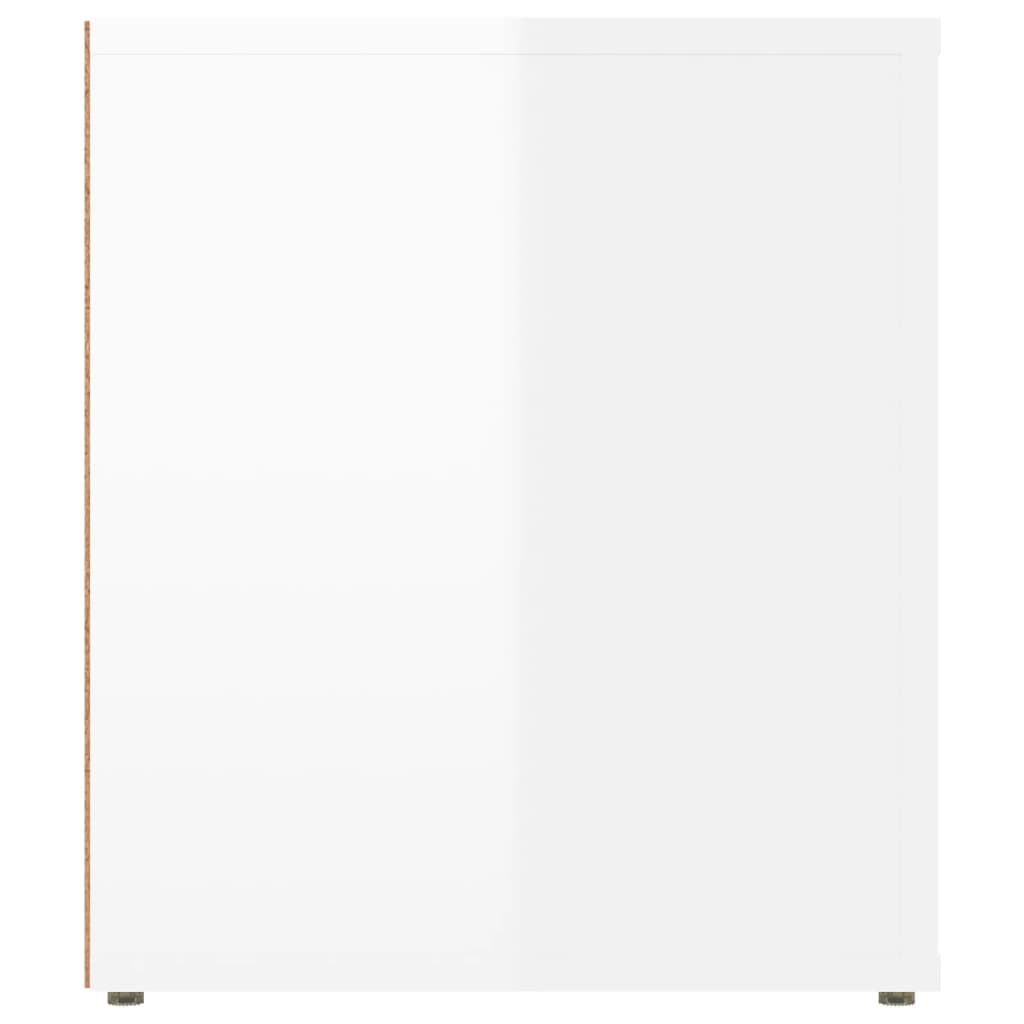 TV-Schrank Hochglanz-Weiß 100x35x40 cm Holzwerkstoff