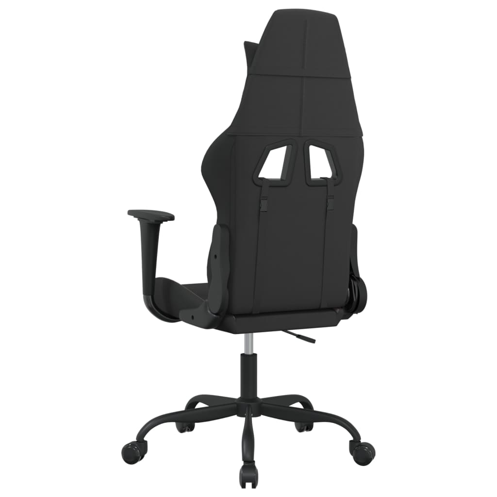 Gaming-Stuhl Schwarz und Taupe Stoff