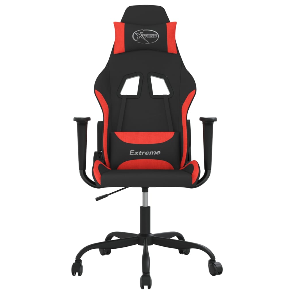 Gaming-Stuhl Schwarz und Rot Stoff