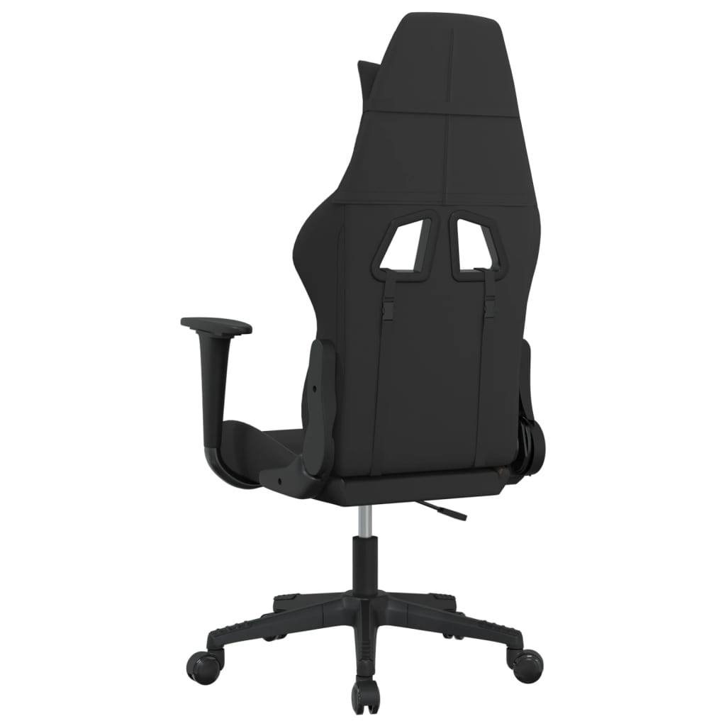 Gaming-Stuhl Schwarz und Taupe Stoff