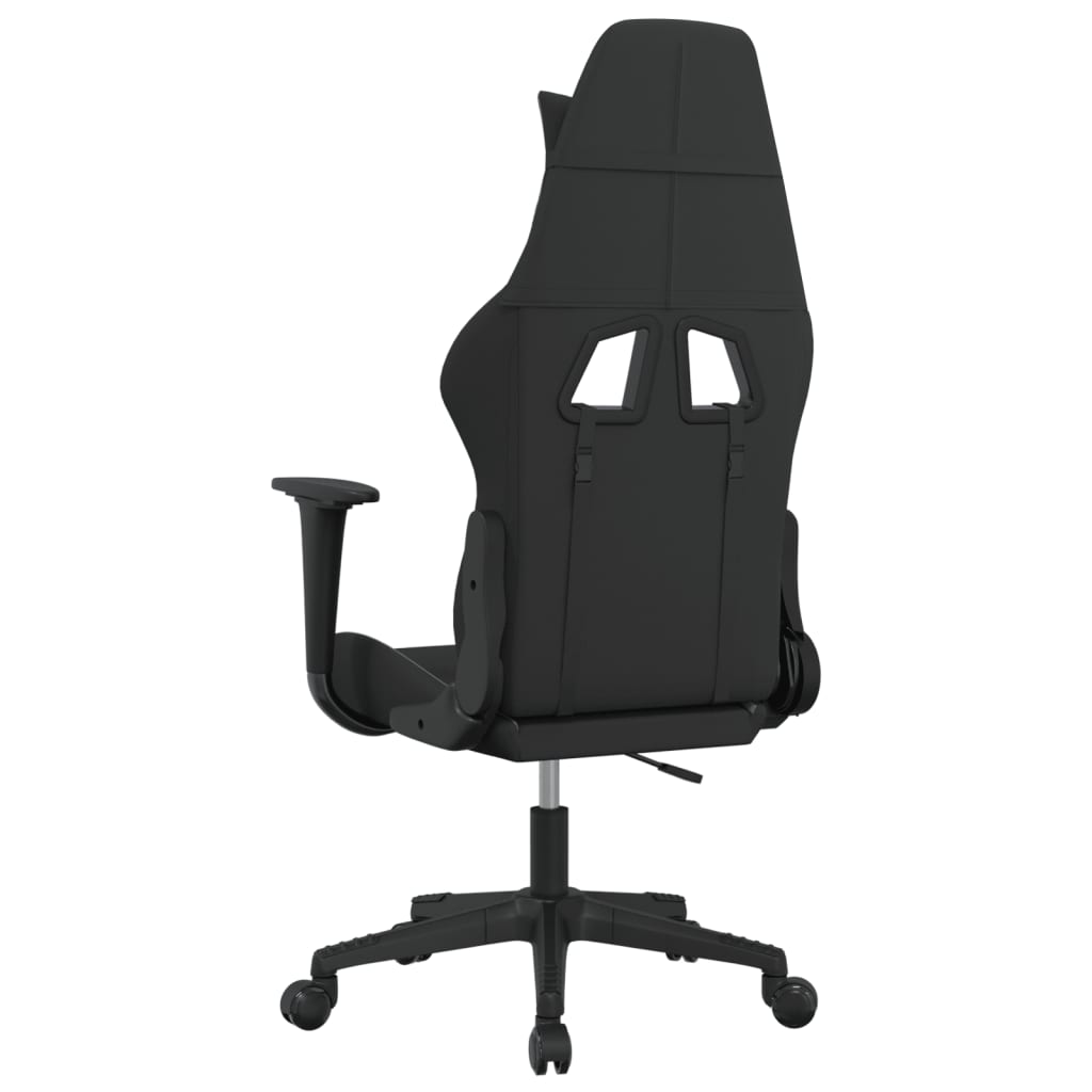 Gaming-Stuhl Schwarz und Blau Stoff