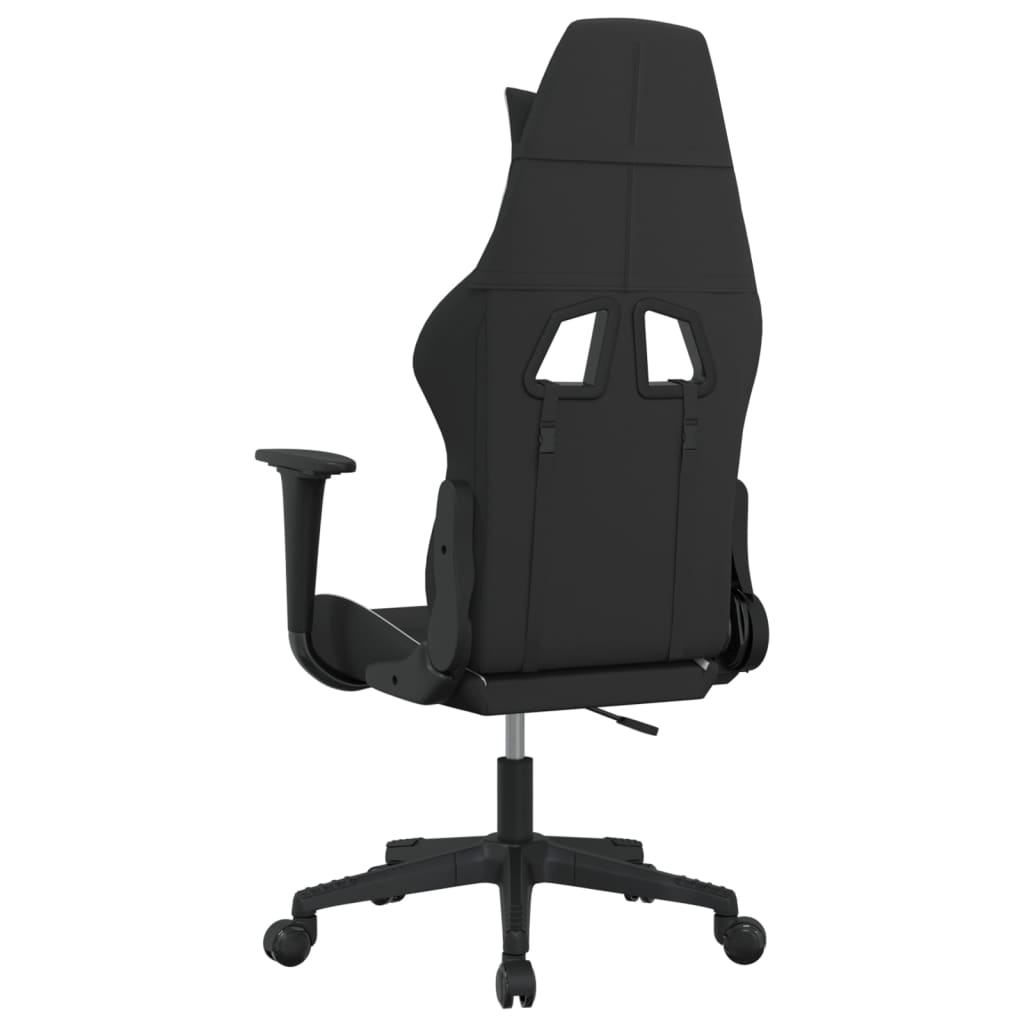 Gaming-Stuhl Schwarz und Weiß Stoff