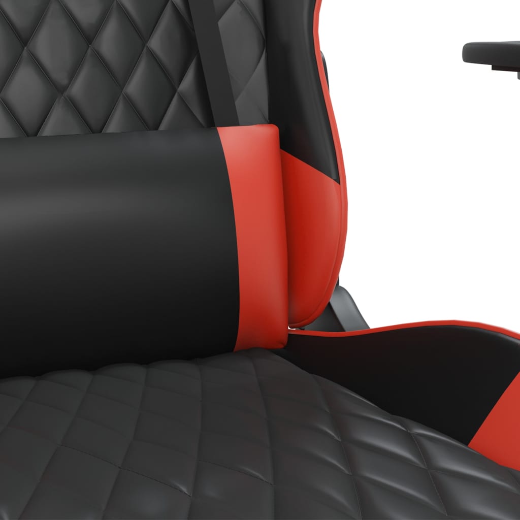 Gaming-Stuhl Schwarz und Rot Kunstleder