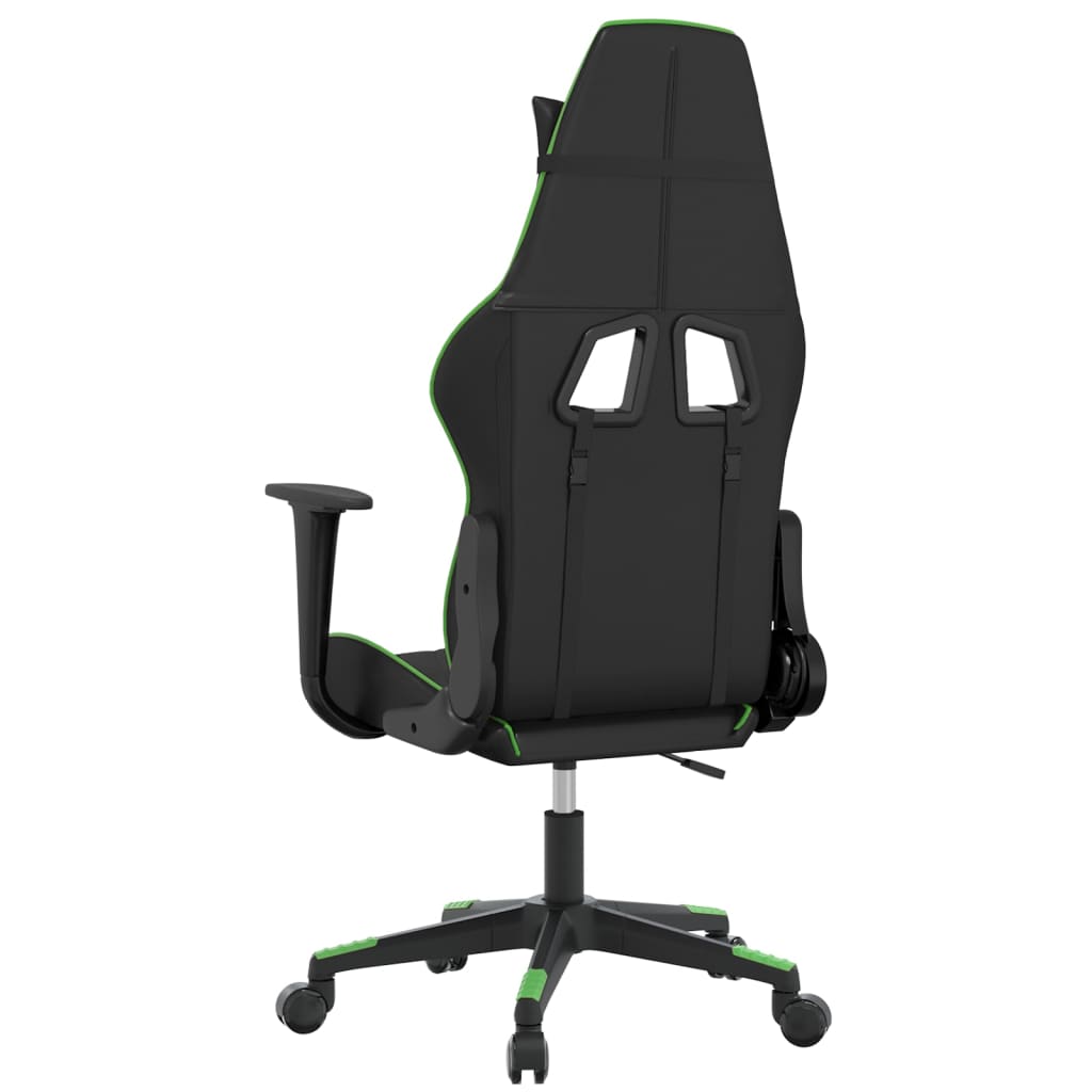 Gaming-Stuhl Schwarz und Grün Kunstleder