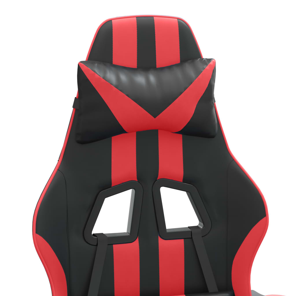 Gaming-Stuhl Schwarz und Rot Kunstleder