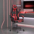 Gaming-Stuhl Schwarz und Rot Kunstleder
