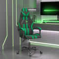 Gaming-Stuhl Schwarz und Grün Kunstleder