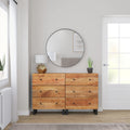 Sideboards 2 Stk. 60x33x75 cm Massivholz Akazie