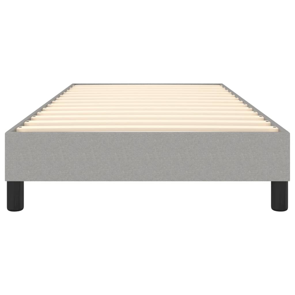 Boxspringbettgestell Hellgrau 100x200 cm Stoff