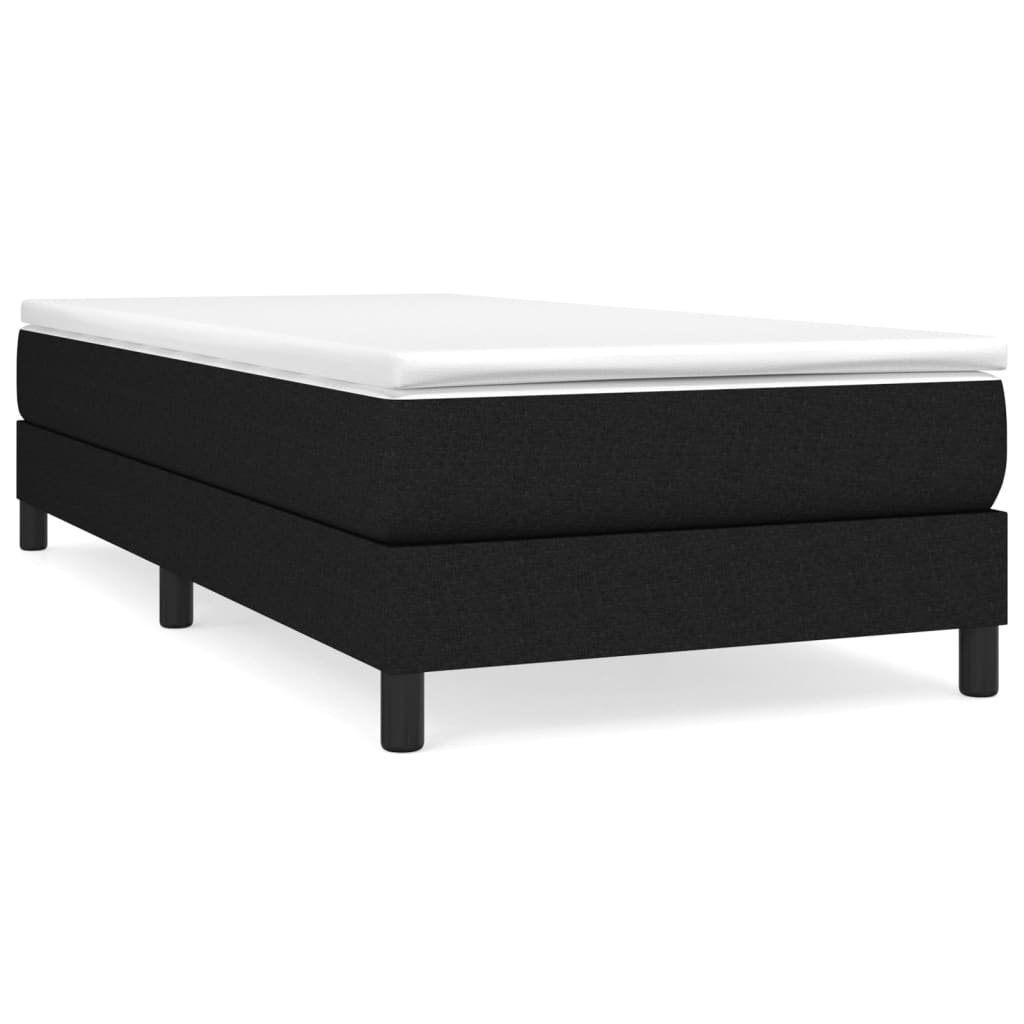 Boxspringbettgestell Schwarz 100x200 cm Stoff