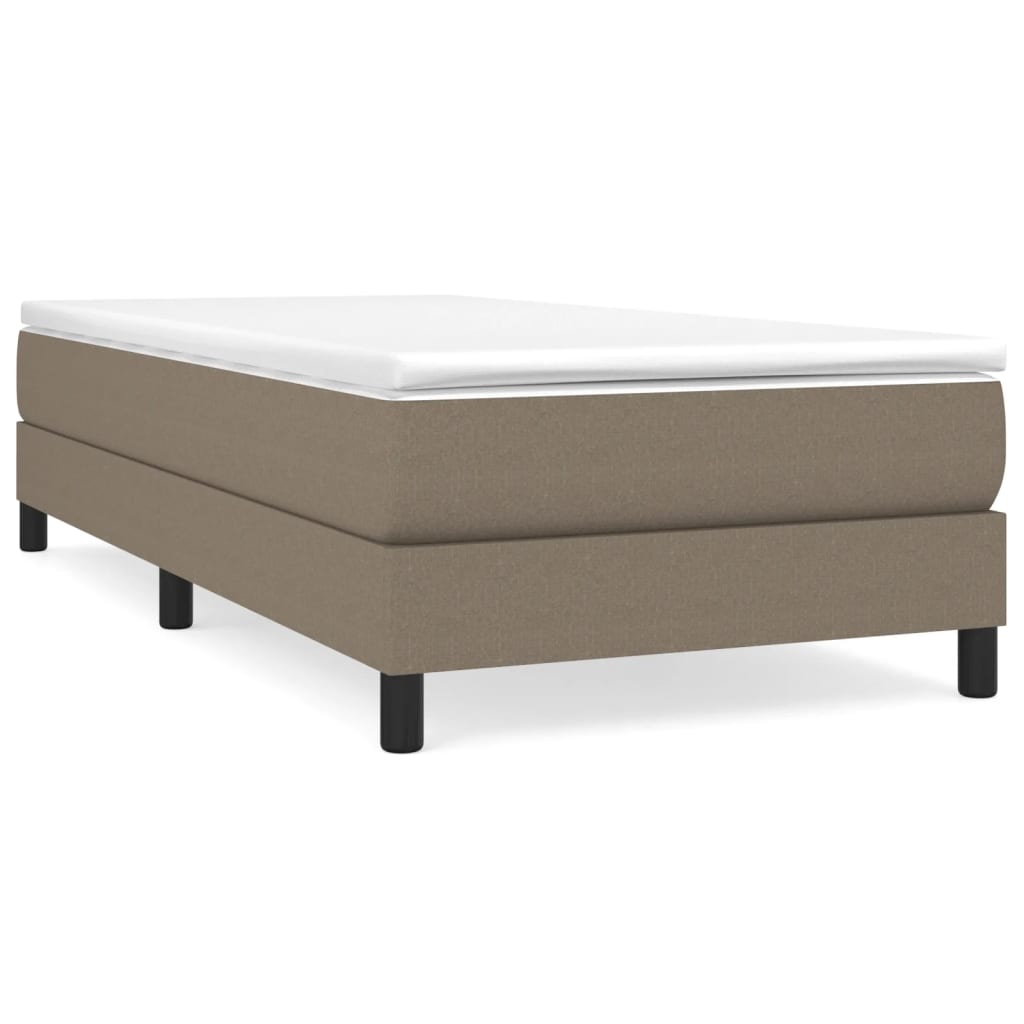 Boxspringbettgestell Taupe 100x200 cm Stoff