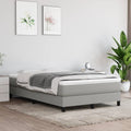 Boxspringbettgestell Hellgrau 120x200 cm Stoff