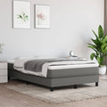 Boxspringbettgestell Dunkelgrau 120x200 cm Stoff
