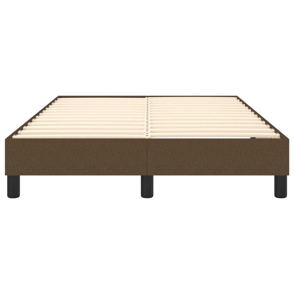 Boxspringbettgestell Dunkelbraun 120x200 cm Stoff