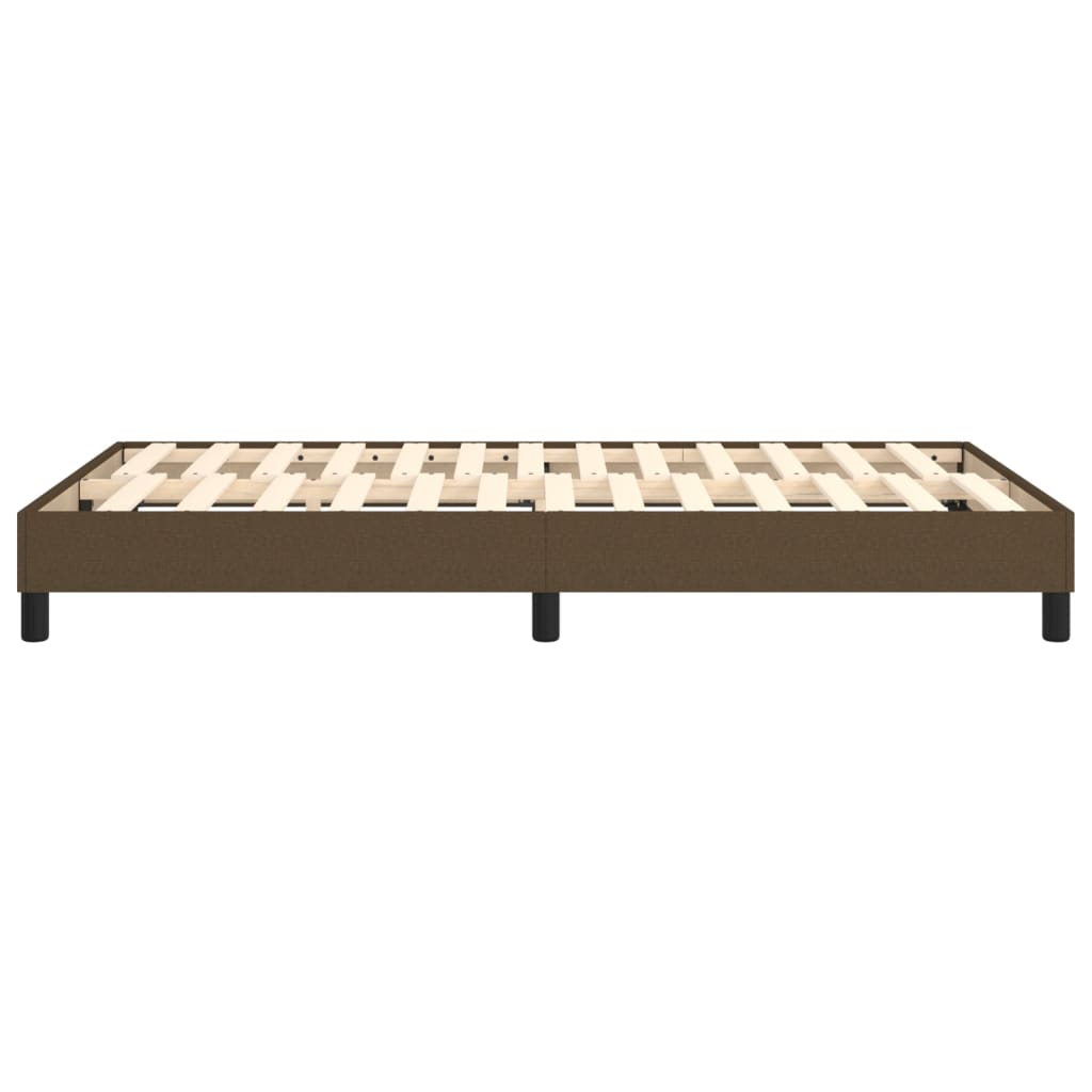 Boxspringbettgestell Dunkelbraun 120x200 cm Stoff