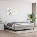 Boxspringbettgestell Hellgrau 180x200 cm Stoff