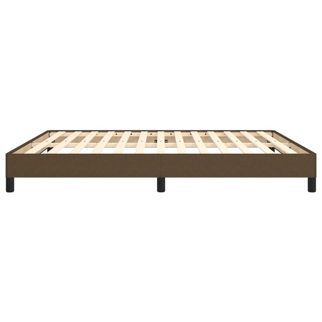 Boxspringbettgestell Dunkelbraun 180x200 cm Stoff