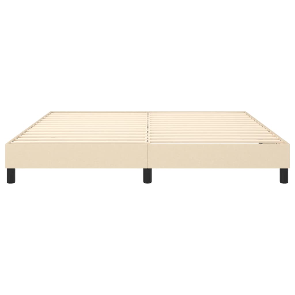 Boxspringbettgestell Creme 180x200 cm Stoff
