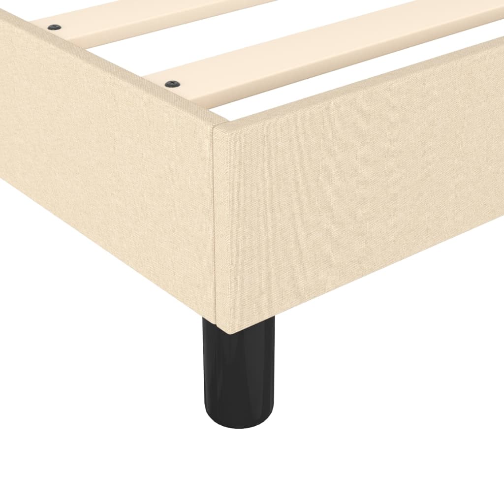 Boxspringbettgestell Creme 180x200 cm Stoff
