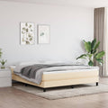 Boxspringbettgestell Creme 180x200 cm Stoff