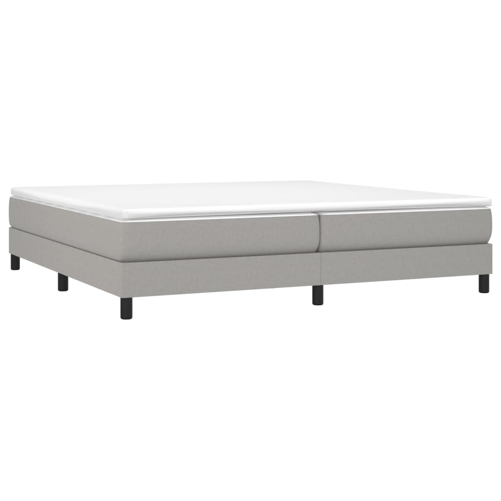 Boxspringbettgestell Hellgrau 200x200 cm Stoff