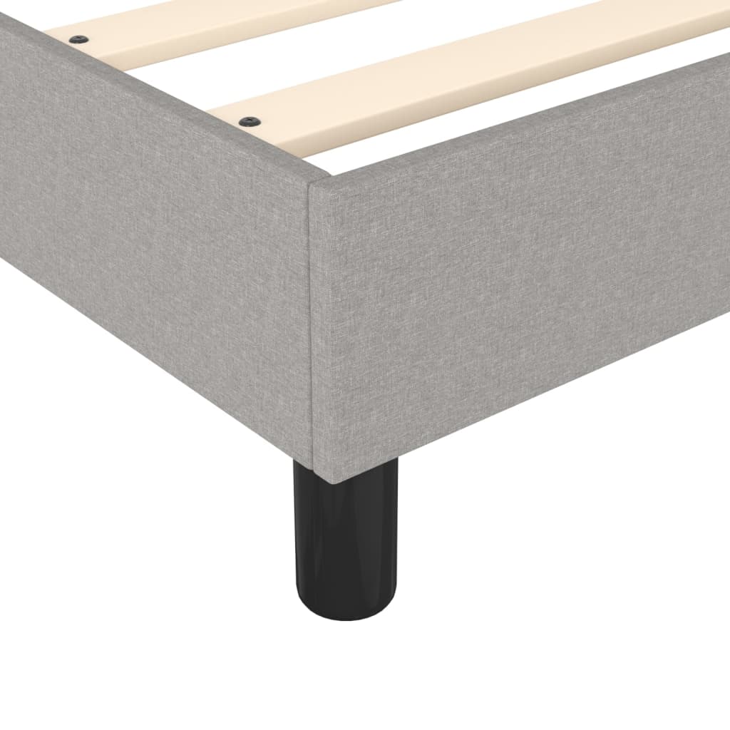 Boxspringbettgestell Hellgrau 200x200 cm Stoff