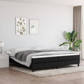 Boxspringbettgestell Schwarz 200x200 cm Stoff