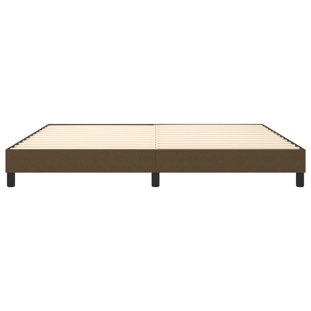 Boxspringbettgestell Dunkelbraun 200x200 cm Stoff