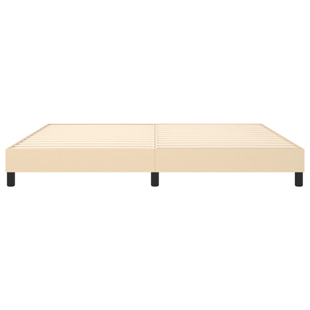 Boxspringbettgestell Creme 200x200 cm Stoff