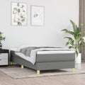 Boxspringbettgestell Dunkelgrau 80x200 cm Stoff