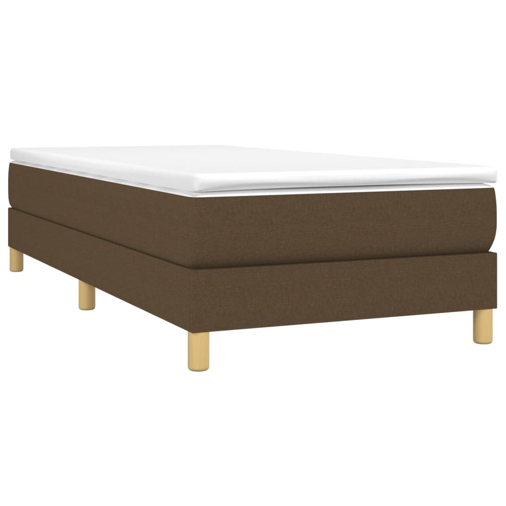 Boxspringbettgestell Dunkelbraun 80x200 cm Stoff