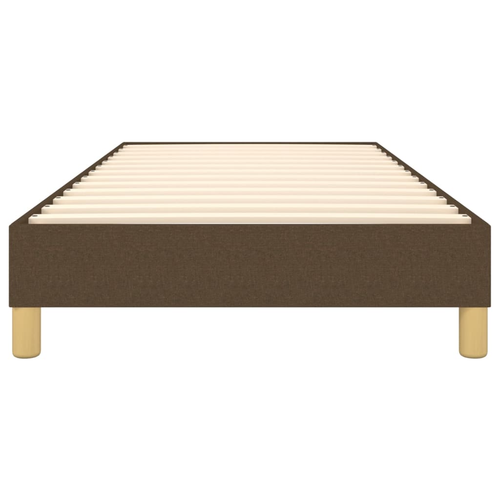 Boxspringbettgestell Dunkelbraun 80x200 cm Stoff